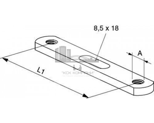 DPP 85 Двойная крепежная пластина, арт.79703
